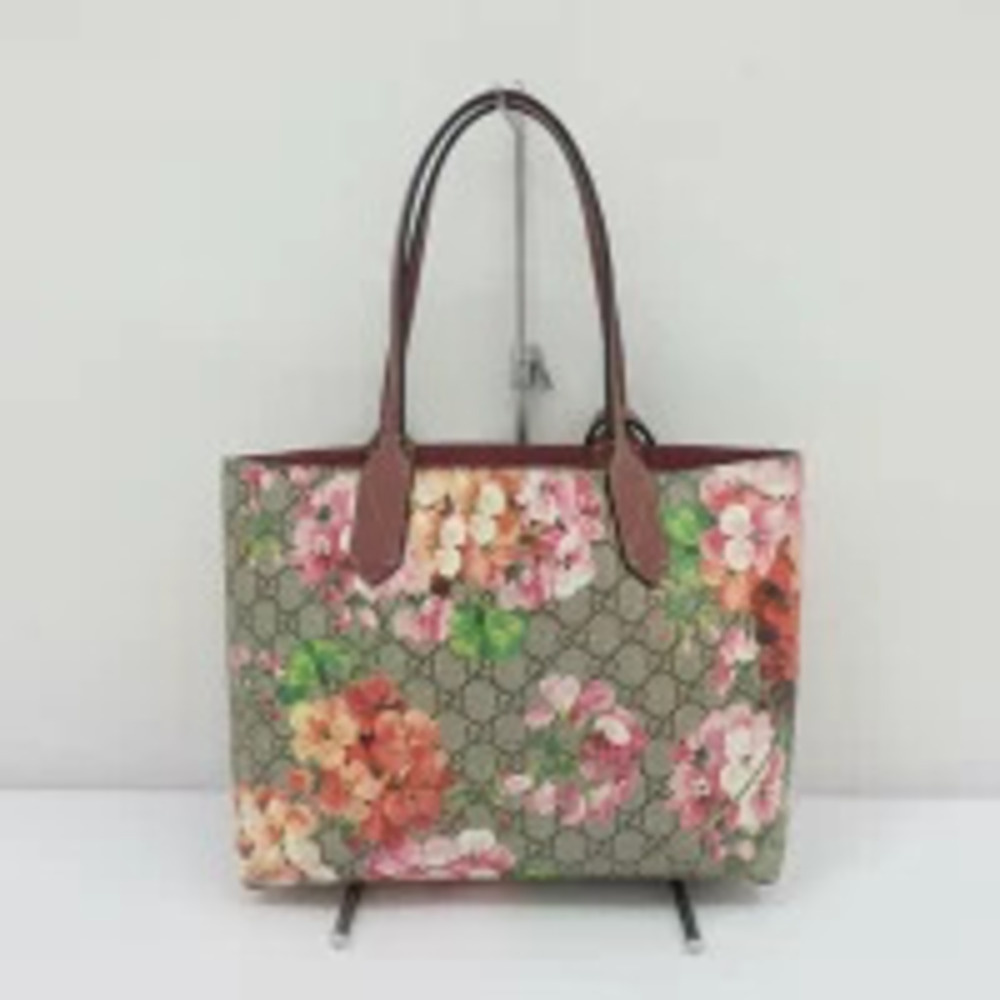 Gucci GG Tote Bag Blooms Reversible AB Black